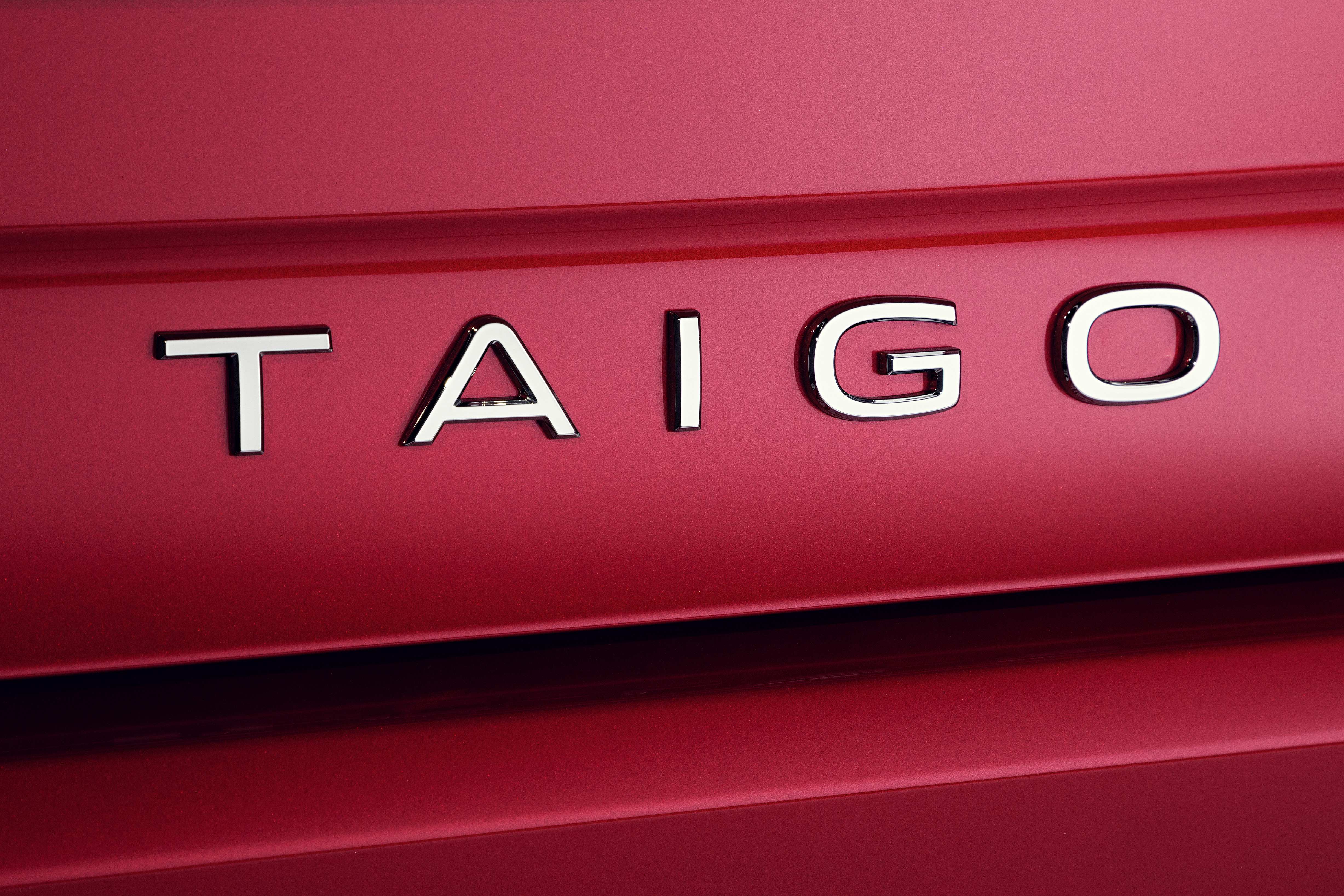 VW Taigo achterzijde tekstueel